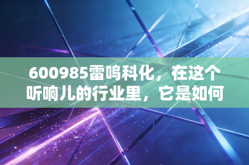600985雷鸣科化，在这个听响儿的行业里，它是如何闷声发大财的？
