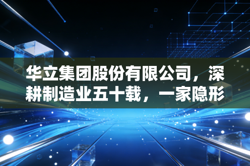华立集团股份有限公司，深耕制造业五十载，一家隐形冠军的全球化突围样本