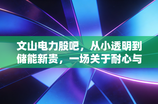 文山电力股吧,从小透明到储能新贵,一场关于耐心与认知的博弈