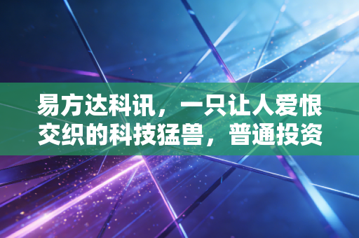 易方达科讯，一只让人爱恨交织的科技猛兽，普通投资者该如何驾驭？