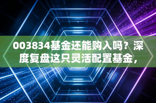 003834基金还能购入吗？深度复盘这只灵活配置基金，到底值不值得我们托付？
