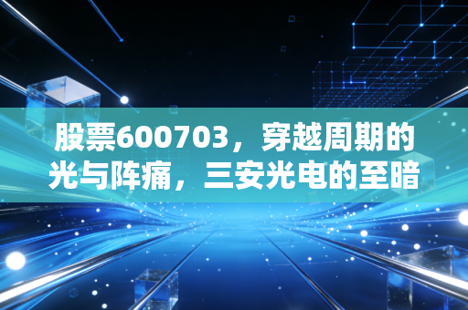 股票600703,穿越周期的光与阵痛,三安光电的至暗时刻还是黄金坑?