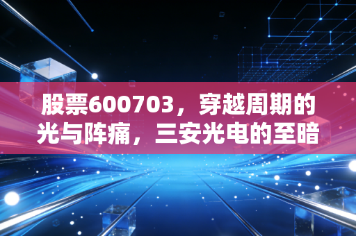 股票600703，穿越周期的光与阵痛，三安光电的至暗时刻还是黄金坑？