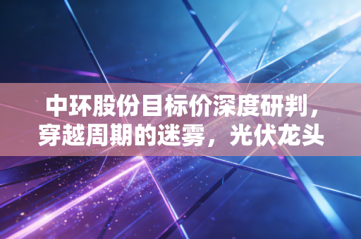 中环股份目标价深度研判,穿越周期的迷雾,光伏龙头能否迎来估值重塑?
