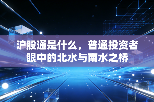 沪股通是什么,普通投资者眼中的北水与南水之桥