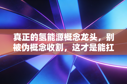 真正的氢能源概念龙头,别被伪概念收割,这才是能扛过寒冬的硬骨头