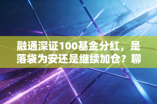 融通深证100基金分红，是落袋为安还是继续加仓？聊聊长期投资的那些真金白银