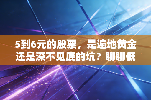 5到6元的股票,是遍地黄金还是深不见底的坑?聊聊低价股的真实生存法则