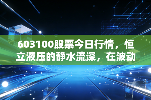 603100股票今日行情,恒立液压的静水流深,在波动中寻找机械茅的韧性
