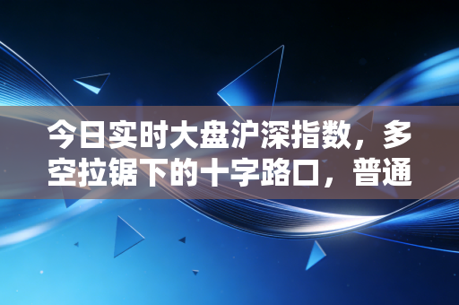 今日实时大盘沪深指数,多空拉锯下的十字路口,普通投资者该如何在波动中守住钱袋子?