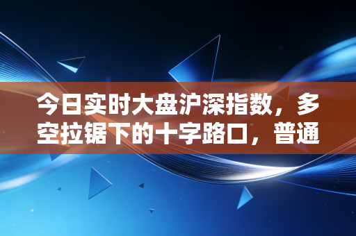 今日实时大盘沪深指数,多空拉锯下的十字路口,普通投资者该如何在波动中守住钱袋子?