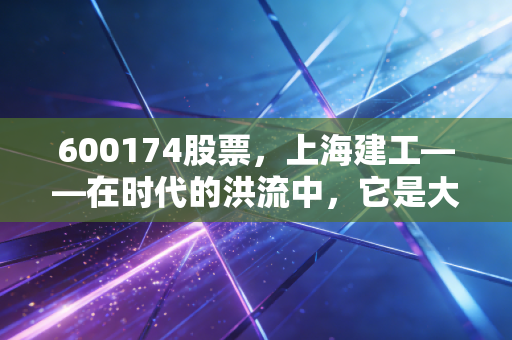 600174股票，上海建工——在时代的洪流中，它是大象起舞还是艰难转身？