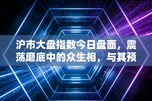 沪市大盘指数今日盘面，震荡磨底中的众生相，与其预测涨跌不如拥抱确定性