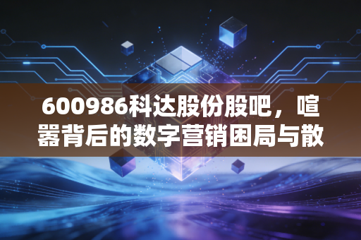 600986科达股份股吧，喧嚣背后的数字营销困局与散户的爱恨情仇
