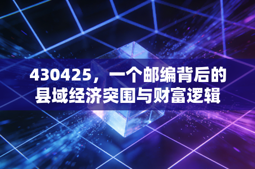 430425,一个邮编背后的县域经济突围与财富逻辑