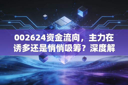 002624资金流向,主力在诱多还是悄悄吸筹?深度解析完美世界的博弈局