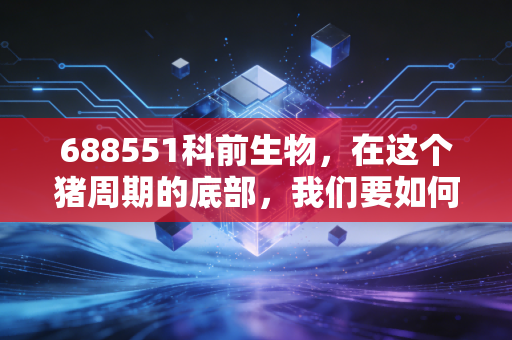 688551科前生物，在这个猪周期的底部，我们要如何看懂一只猪背后的千亿生意？