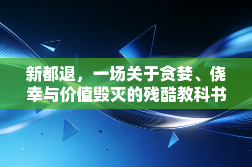 新都退,一场关于贪婪、侥幸与价值毁灭的残酷教科书