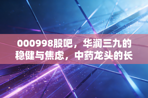 000998股吧,华润三九的稳健与焦虑,中药龙头的长线逻辑还在吗?