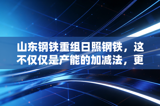 山东钢铁重组日照钢铁，这不仅仅是产能的加减法，更是山东钢铁业的生死突围