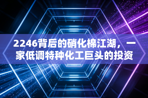 2246背后的硝化棉江湖,一家低调特种化工巨头的投资逻辑与思考