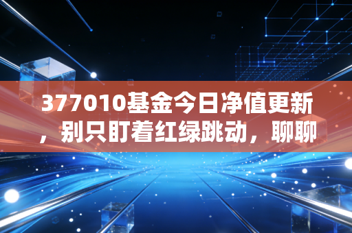 377010基金今日净值更新,别只盯着红绿跳动,聊聊中证500背后的烟火气与投资定力