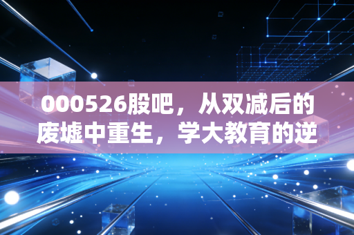 000526股吧，从双减后的废墟中重生，学大教育的逆袭之路能否撑起散户的期待？