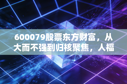 600079股票东方财富，从大而不强到归核聚焦，人福医药的估值修复之路