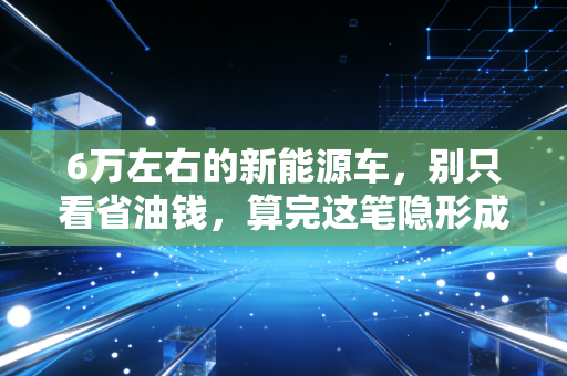 6万左右的新能源车,别只看省油钱,算完这笔隐形成本账你才敢买