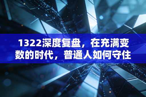 1322深度复盘,在充满变数的时代,普通人如何守住并增值自己的财富?