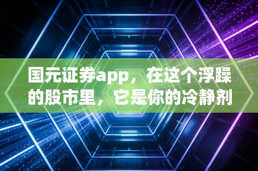 国元证券app,在这个浮躁的股市里,它是你的冷静剂还是加速器?