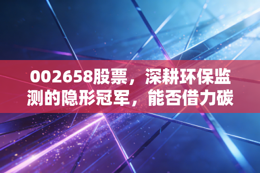 002658股票，深耕环保监测的隐形冠军，能否借力碳中和迎来第二春？