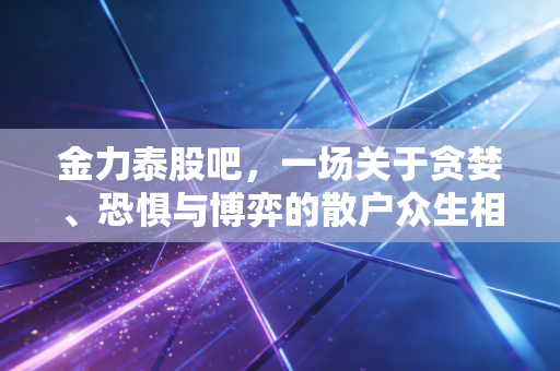 金力泰股吧，一场关于贪婪、恐惧与博弈的散户众生相