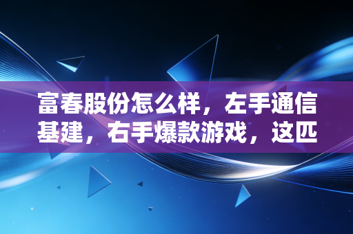 富春股份怎么样,左手通信基建,右手爆款游戏,这匹黑马值得上车吗?