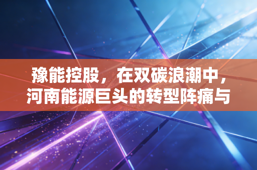 豫能控股，在双碳浪潮中，河南能源巨头的转型阵痛与破局重生