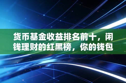 货币基金收益排名前十，闲钱理财的红黑榜，你的钱包选对了吗？
