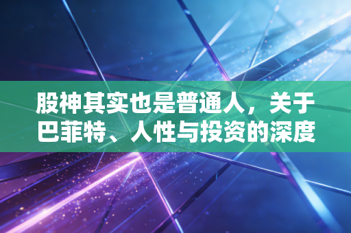 股神其实也是普通人，关于巴菲特、人性与投资的深度思考