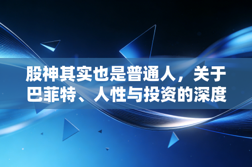 股神其实也是普通人，关于巴菲特、人性与投资的深度思考