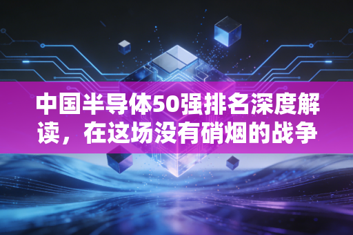 中国半导体50强排名深度解读，在这场没有硝烟的战争中，我们到底走到了哪一步？