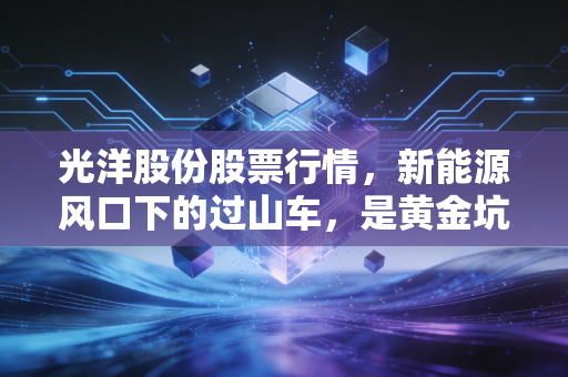 光洋股份股票行情,新能源风口下的过山车,是黄金坑还是接盘侠的狂欢?