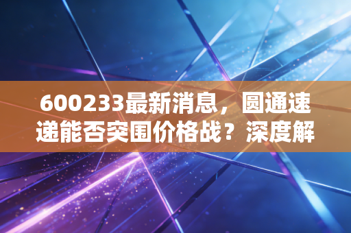 600233最新消息，圆通速递能否突围价格战？深度解析快递巨头的内卷与破局