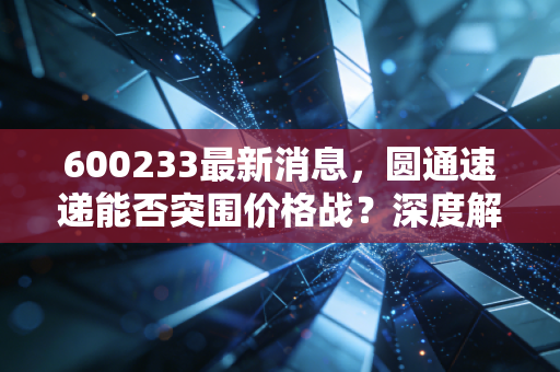 600233最新消息，圆通速递能否突围价格战？深度解析快递巨头的内卷与破局