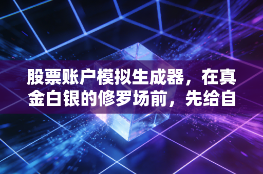 股票账户模拟生成器，在真金白银的修罗场前，先给自己一次死里逃生的机会