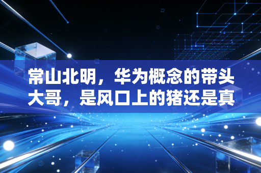 常山北明，华为概念的带头大哥，是风口上的猪还是真材实料？