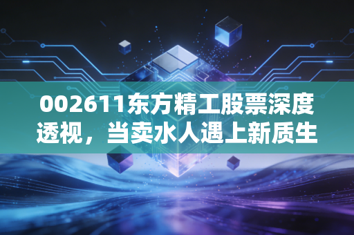 002611东方精工股票深度透视，当卖水人遇上新质生产力，这波浪潮能追吗？