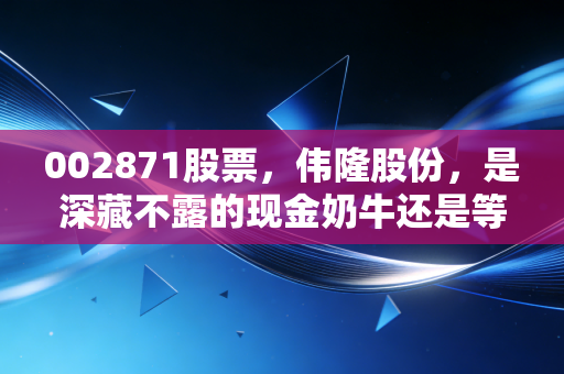 002871股票,伟隆股份,是深藏不露的现金奶牛还是等待风起的潜力股?