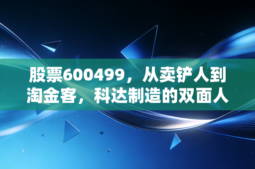 股票600499，从卖铲人到淘金客，科达制造的双面人生与投资启示