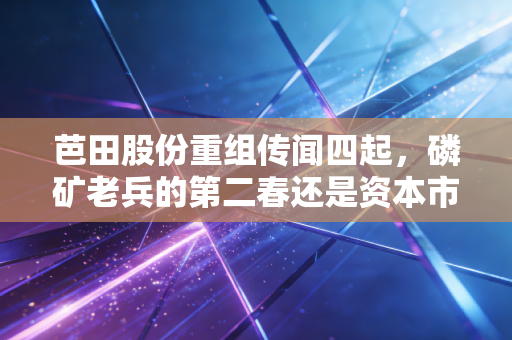芭田股份重组传闻四起，磷矿老兵的第二春还是资本市场的又一出狼来了？