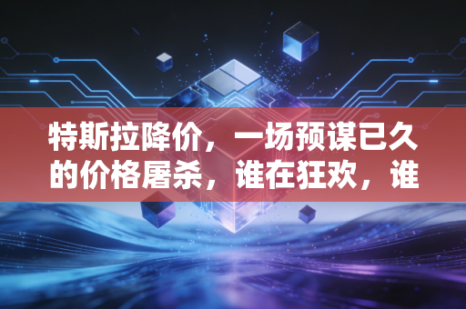 特斯拉降价，一场预谋已久的价格屠杀，谁在狂欢，谁在裸泳？