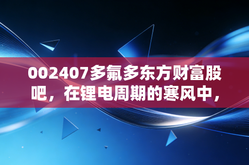 002407多氟多东方财富股吧,在锂电周期的寒风中,我们还要坚守多久?一位老股民的掏心窝子话